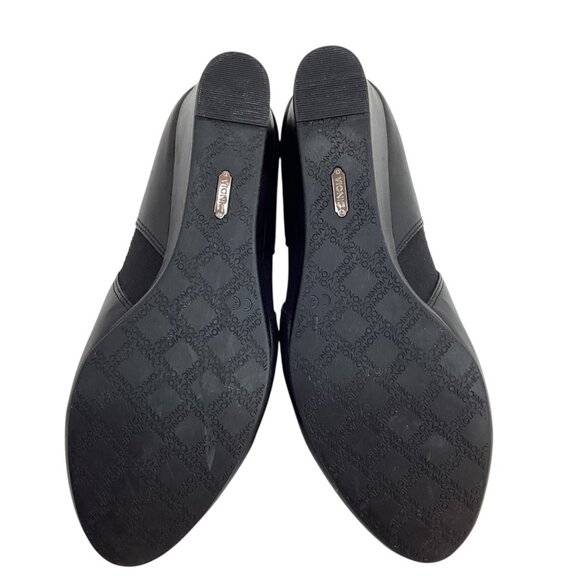 Vionic Stanton Wedge Pump Womens 9 Leather Booties Black - Picture 9 of 11